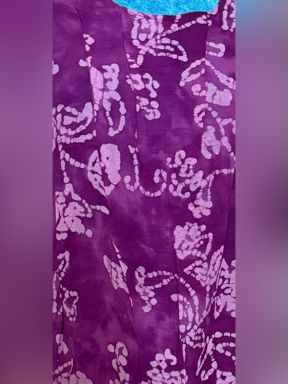 Unlisted Purple and Light Purple Floral Maxi Dress